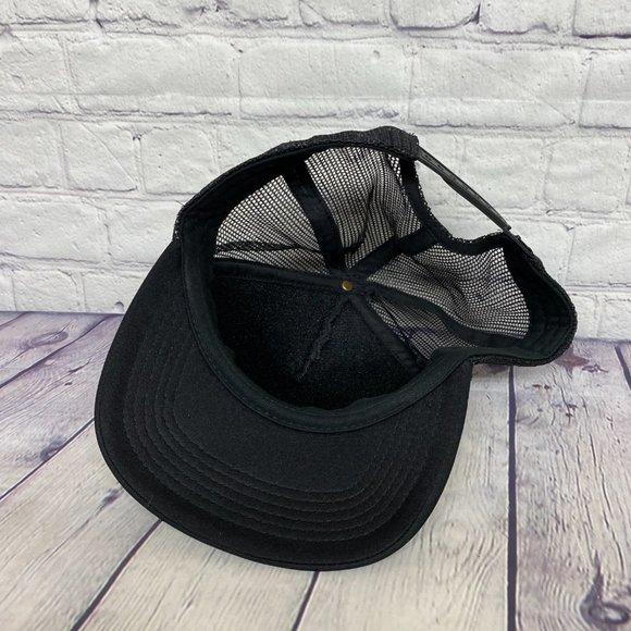 Herschel Hat Cap Snapback Black Trucker Mesh Supply Co. Brand Adjustable - Picture 7 of 11